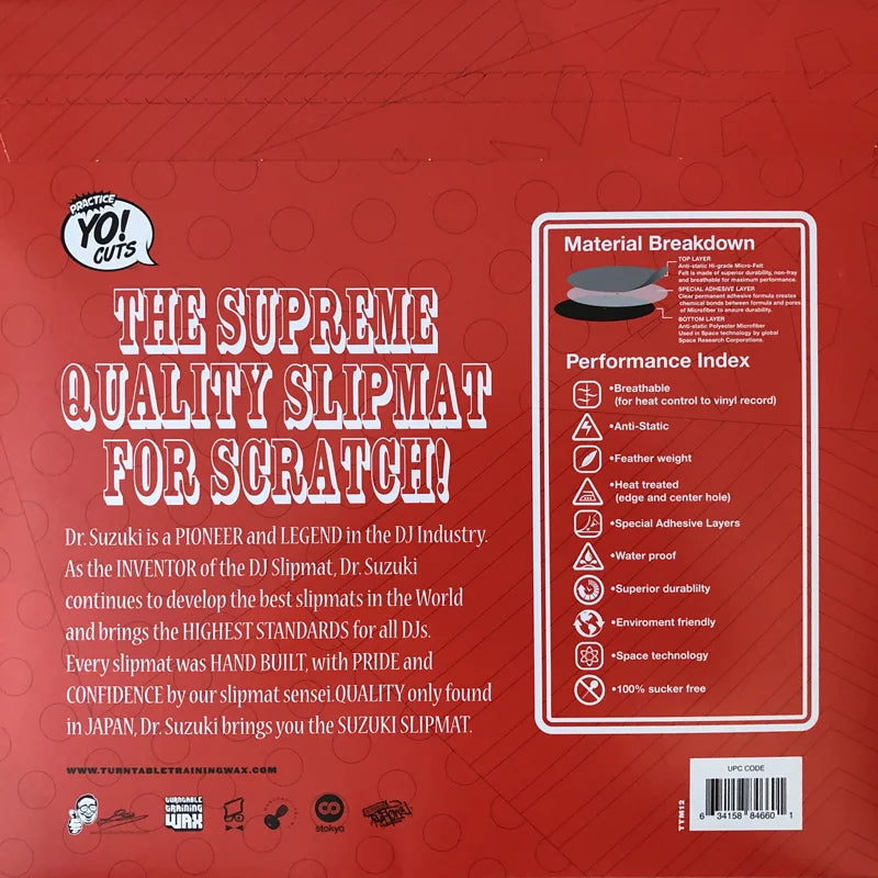 Dr. Suzuki TTM 12” Slipmats w Slipsheets